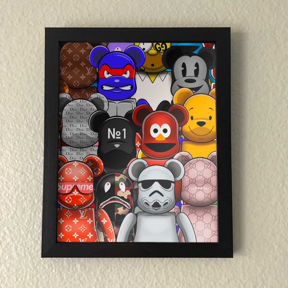 Kaws Supreme Wall Art